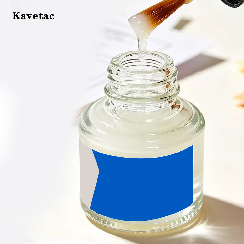 KAVETAC Clear Liquid Glue with Brush, Non-Toxic Adhesive for School & Office