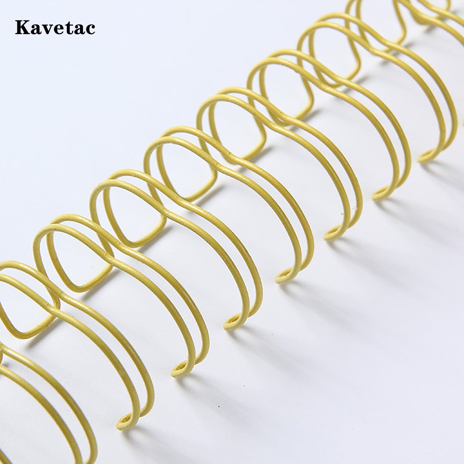 KAVETAC Gold Tone Spiral Binding Coils, Metal Double Loop Binding Rings for A4/A5 Notebooks