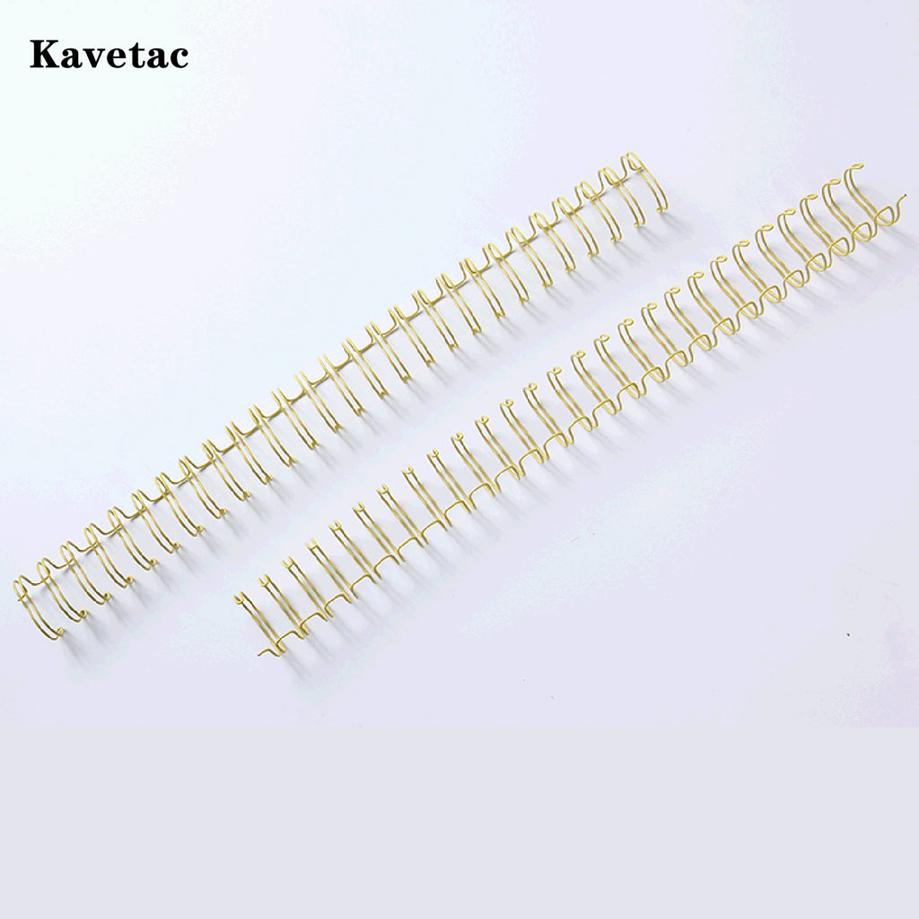 KAVETAC Gold Tone Spiral Binding Coils, Metal Double Loop Binding Rings for A4/A5 Notebooks