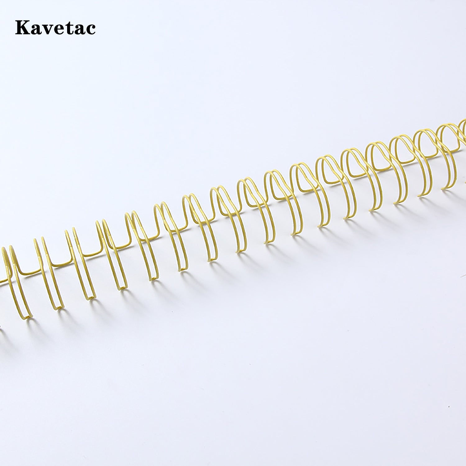 KAVETAC Gold Tone Spiral Binding Coils, Metal Double Loop Binding Rings for A4/A5 Notebooks