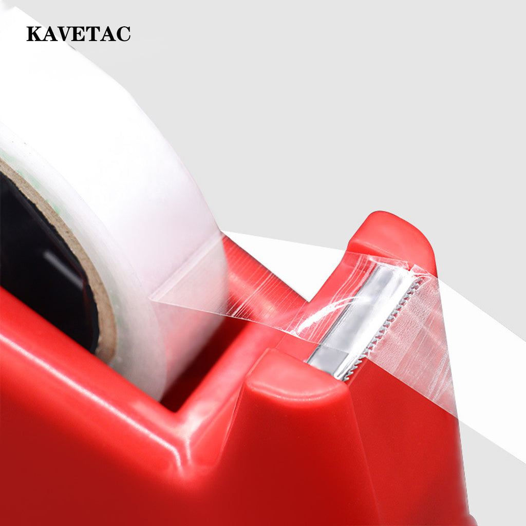 KAVETAC Tape Dispenser, 2-in-1 Tape Holder and Cutter for Tape up to 24mm Wide, Desktop Adhesive Tape Dispenser