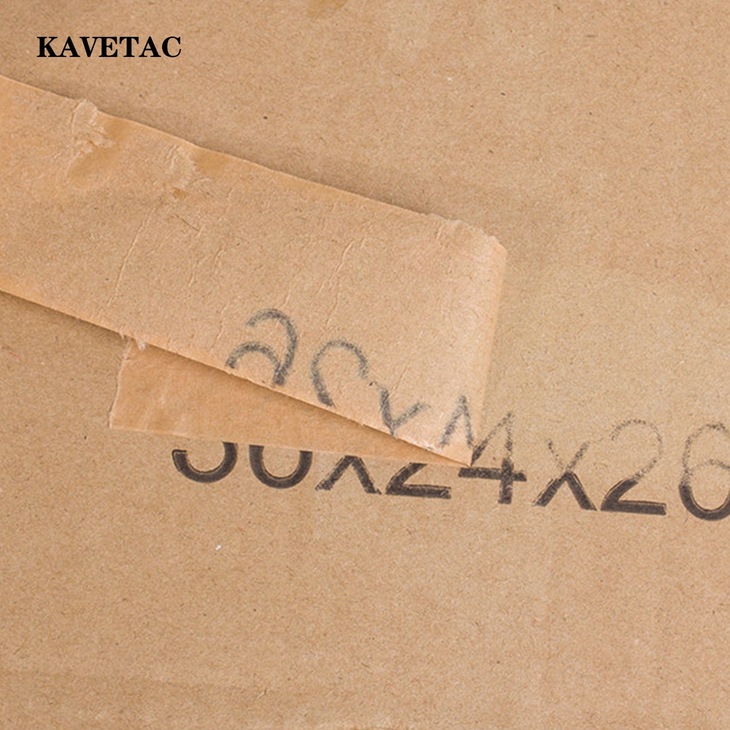 KAVETAC Kraft Paper Tape, Matte Brown Writable Packing Tape, Strong Adhesive Carton Sealing Tape for Shipping Boxes, Moving and Packaging