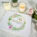 KAVETAC Wedding Guest Book, Hardcover Guest Sign-In Book for Wedding Reception, Guest Messages, Registry, Bridal Shower and Party Memories
