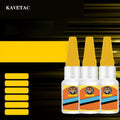 KAVETAC 4 Pack Super Glue, 10 Seconds Quick Bonding Instant Adhesive, Clear Fast Drying Multipurpose Glue for Office, Home, Craft, DIY and Repair Projects