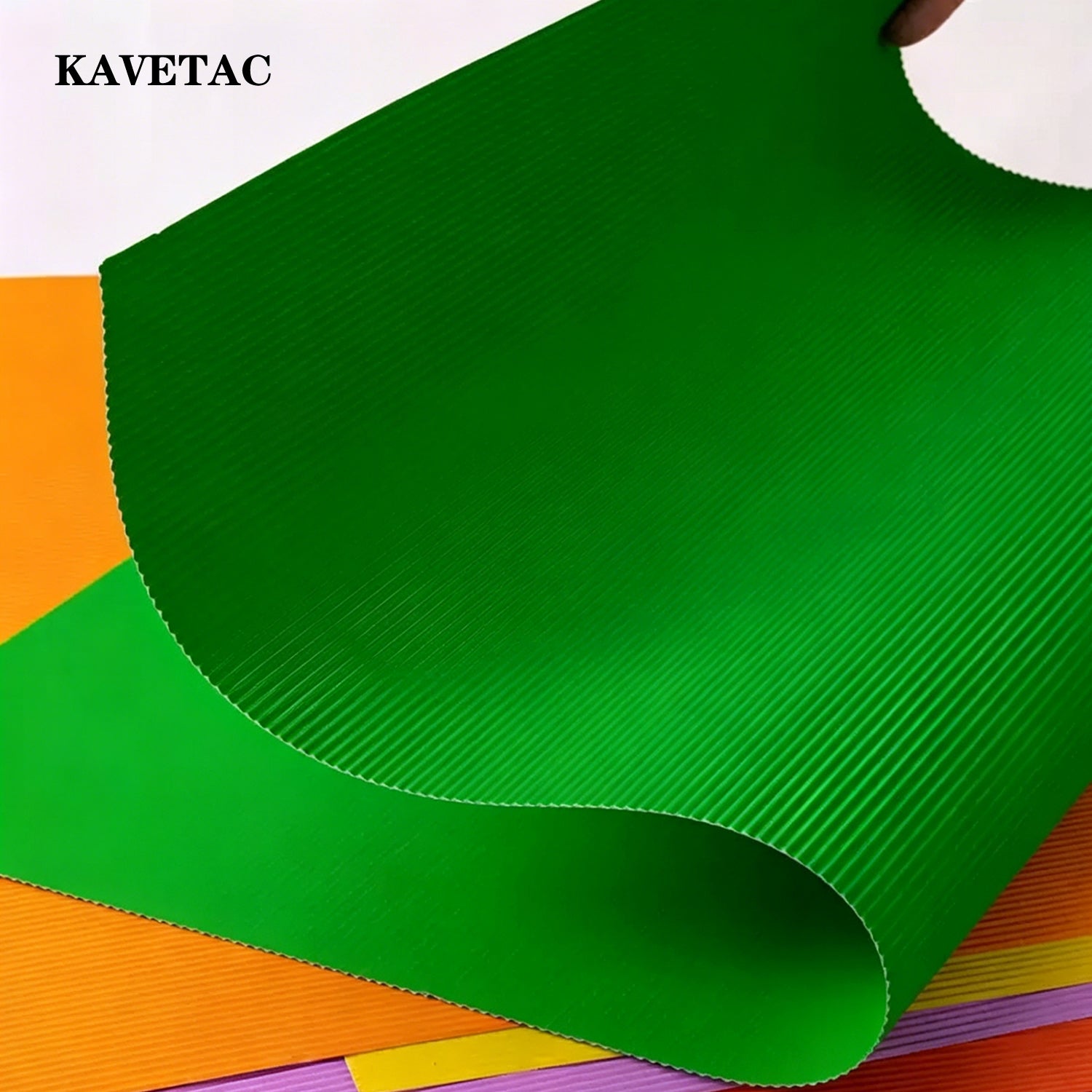 KAVETAC Colored Corrugated Paper, 24 Colors for DIY Crafts & 3D Projects