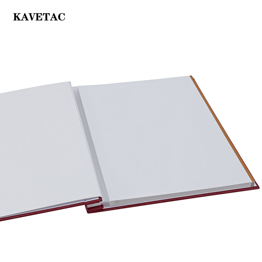 KAVETAC Burgundy Engagement Photo Album, Hardcover Scrapbook for Wedding Memories