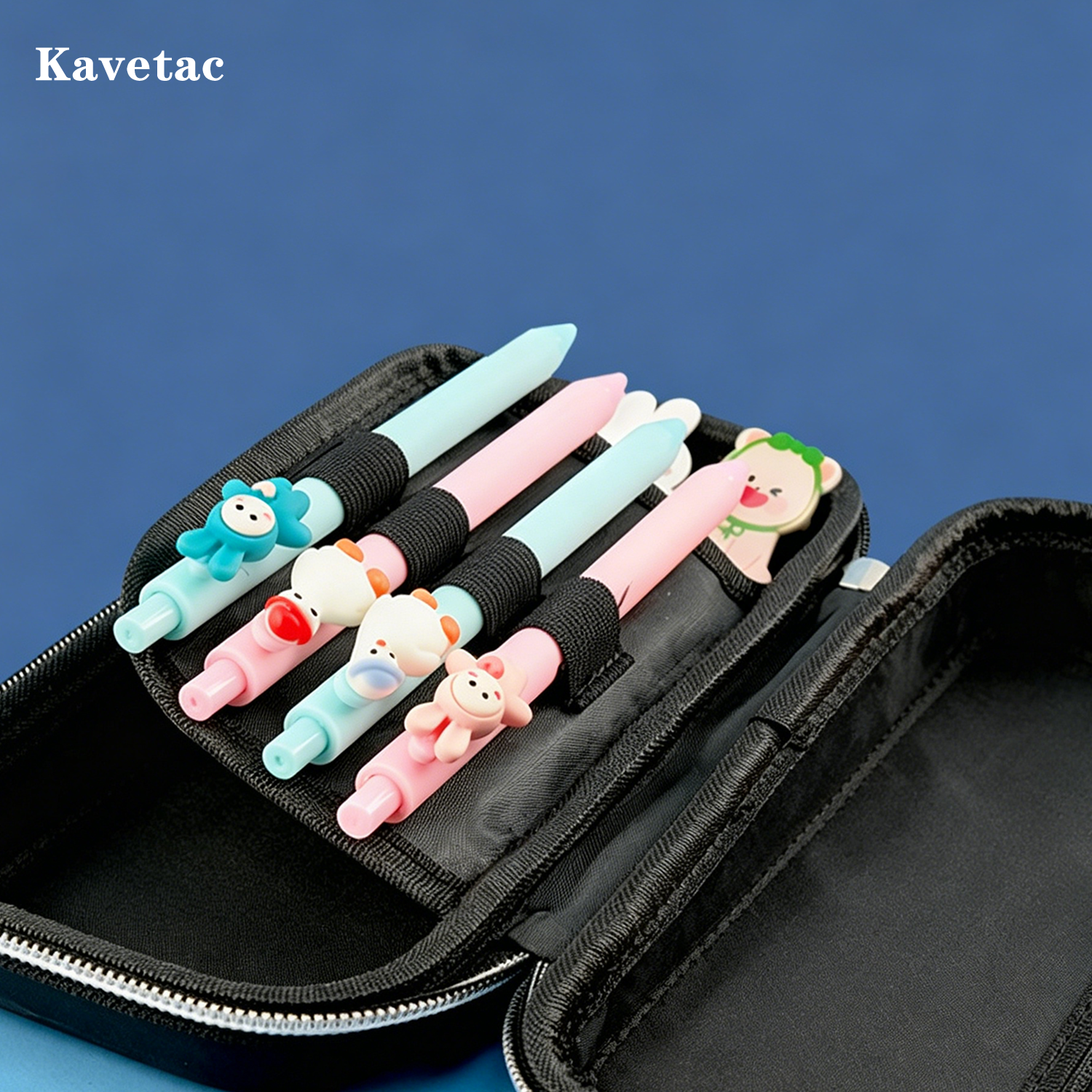 KAVETAC 3D Astronaut Pencil Case, Multi-Layer Large Capacity Waterproof Pencil Box for Kids & Students