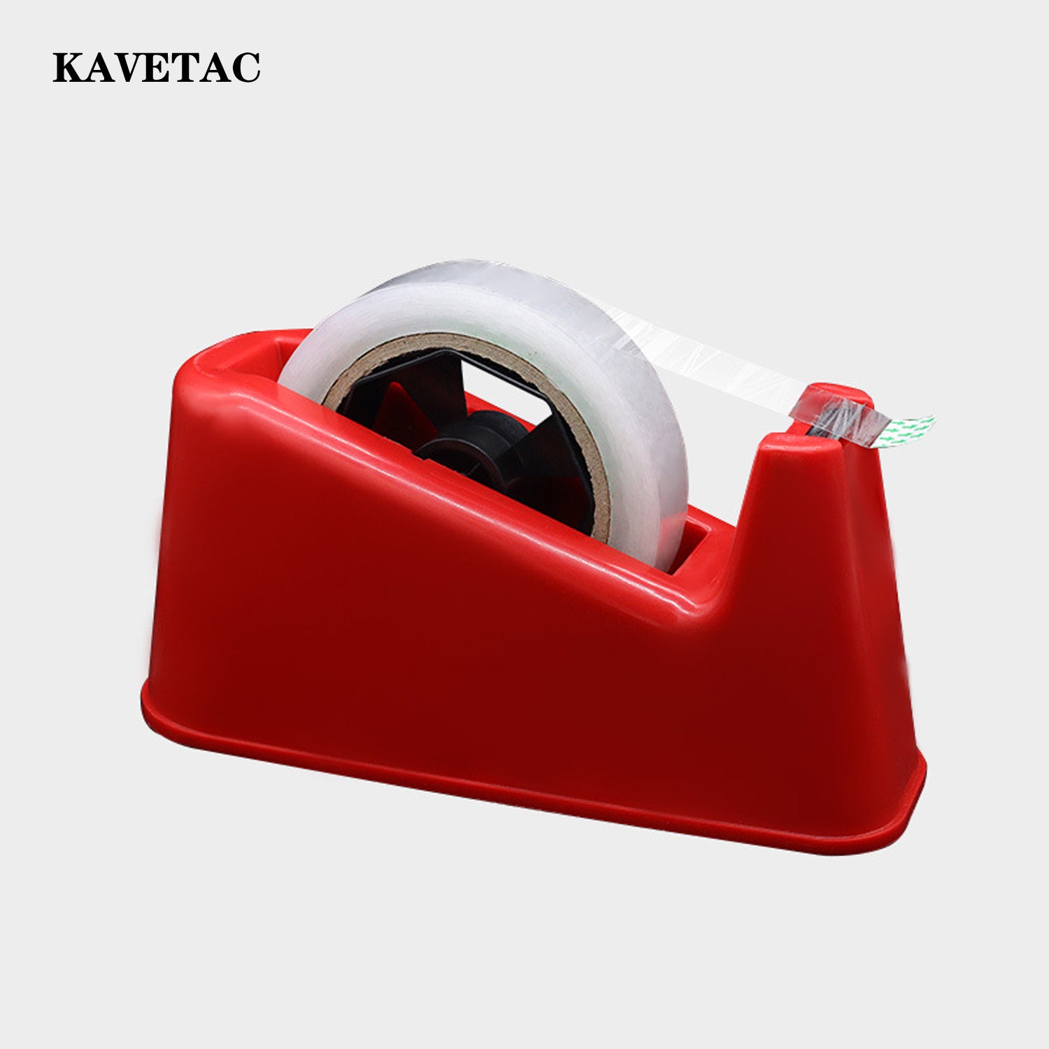 KAVETAC Tape Dispenser, 2-in-1 Tape Holder and Cutter for Tape up to 24mm Wide, Desktop Adhesive Tape Dispenser