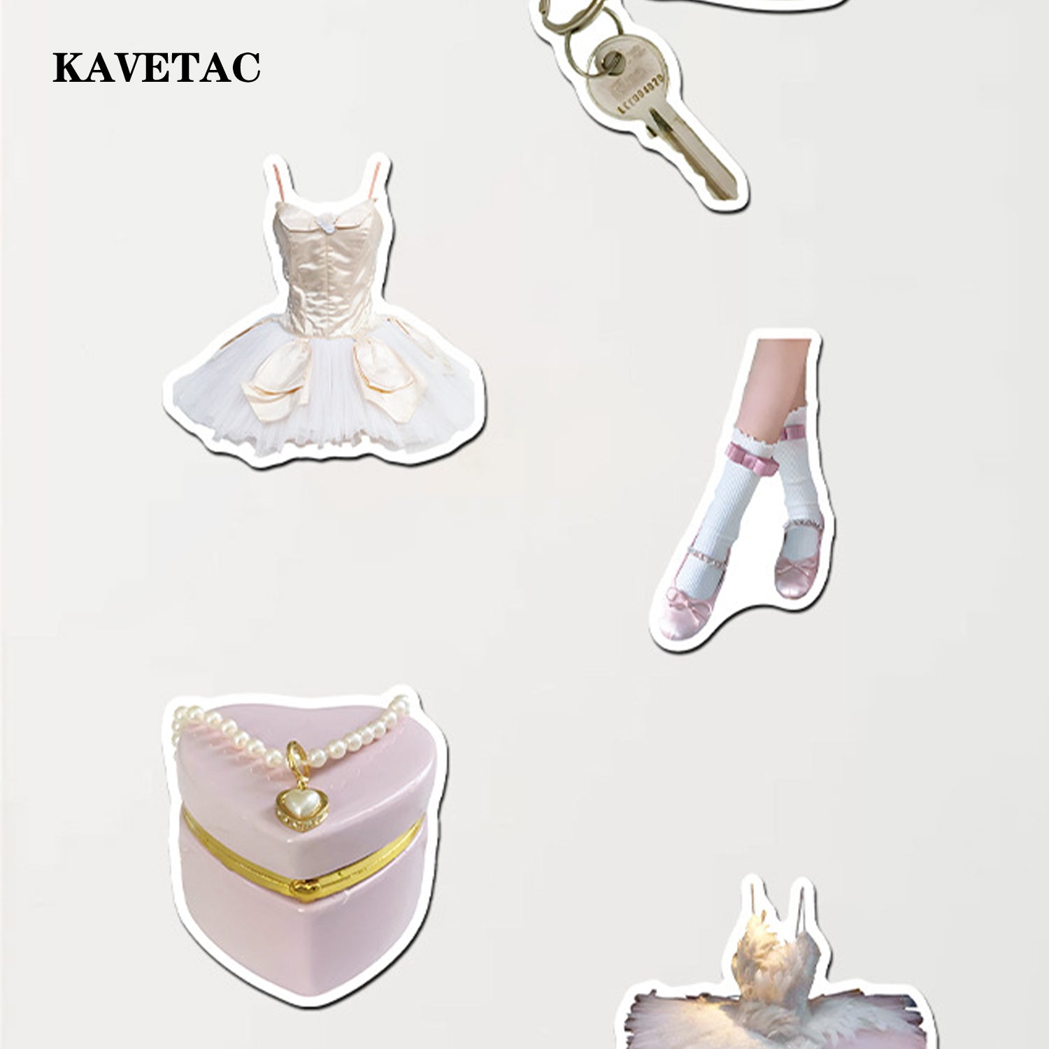 KAVETAC Ballet Magnets 20 Pack, Soft Magnetic Fridge Magnets, Ballerina Style Decorative Magnetic Stickers for Refrigerator, Car, Locker and Whiteboard