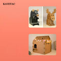 KAVETAC DIY Craft Cardboard Set, 100PCS 4-Color Thick Chipboard for Models, Journals & Scrapbooking
