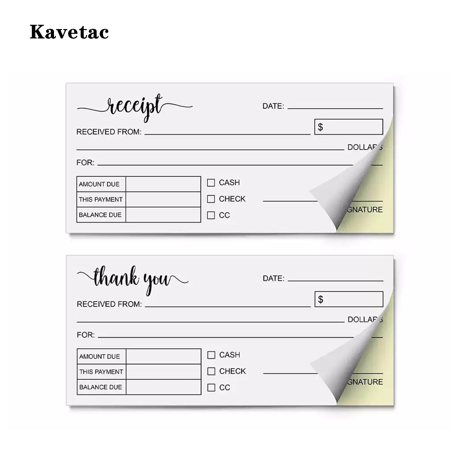 KAVETAC 200 Kraft Paper DIY Coupon Cards, Customizable Vouchers for All Occasions
