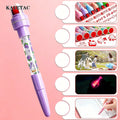 KAVETAC Bubble Pens, 6PCS Multifunctional 5-in-1 Bubble & Stamp Pens for Kids