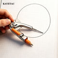 KAVETAC School Drawing Compass, Metal Geometry Tool with Secure Pencil Clip