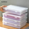 KAVETAC Cases for Checks, Clear Plastic Document Storage Box for Bills, Receipts & Paperwork
