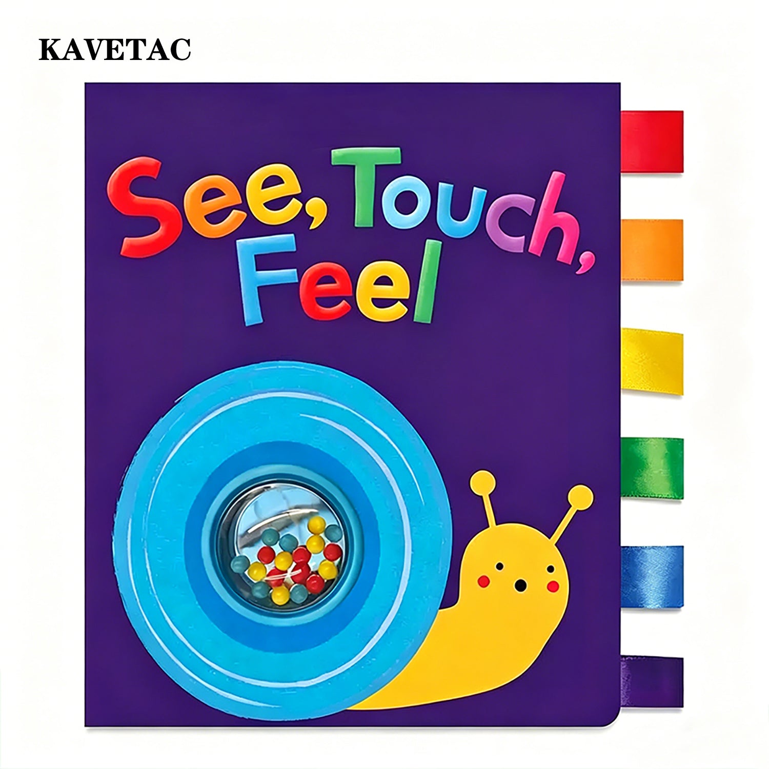 KAVETAC Baby Non-Tearable Cloth Books, Chewable & Washable for Early Learning