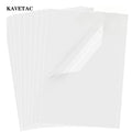 KAVETAC 30 Sheets Transparency Film Paper, 8.5x11 Inches Transparent Film for Ink Jet Printer, 100% Transparencies Printing Transparent Film Sheets for Overhead Projector, Silk Screen Printing