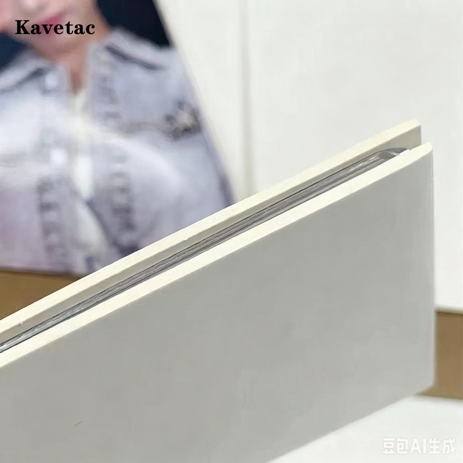 KAVETAC Self-Adhesive Blank White Cardstock, 1.5mm Thick, A4 Size, 10PCS DIY Cards for Crafts & Drawing