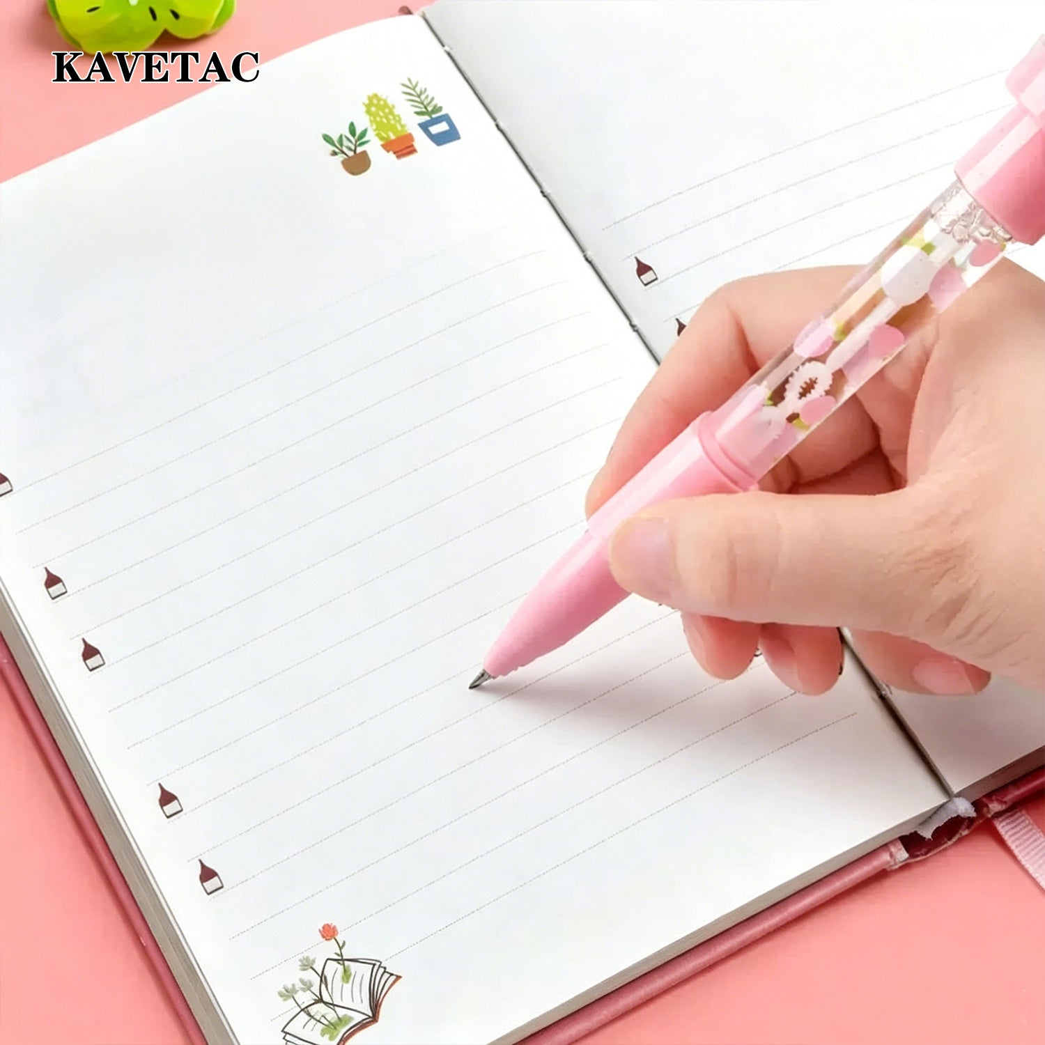 KAVETAC Bubble Pens, 6PCS Multifunctional 5-in-1 Bubble & Stamp Pens for Kids