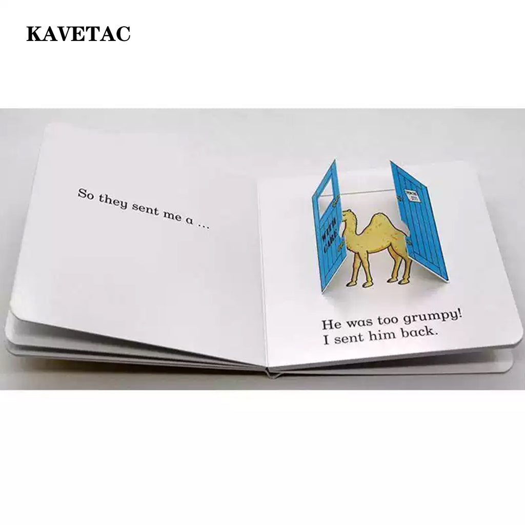 KAVETAC "Dear Zoo" Baby Book, Interactive Lift-the-Flap Board Book for Toddlers 2-6 Years, Animal Learning