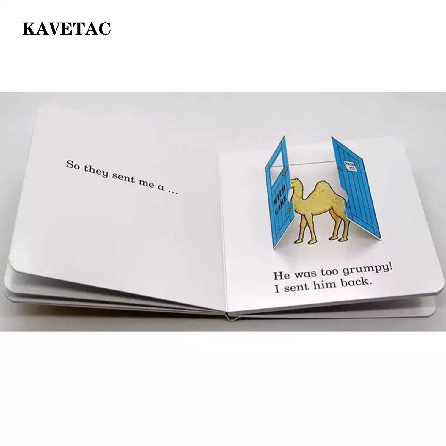 KAVETAC "Dear Zoo" Baby Book, Interactive Lift-the-Flap Board Book for Toddlers 2-6 Years, Animal Learning