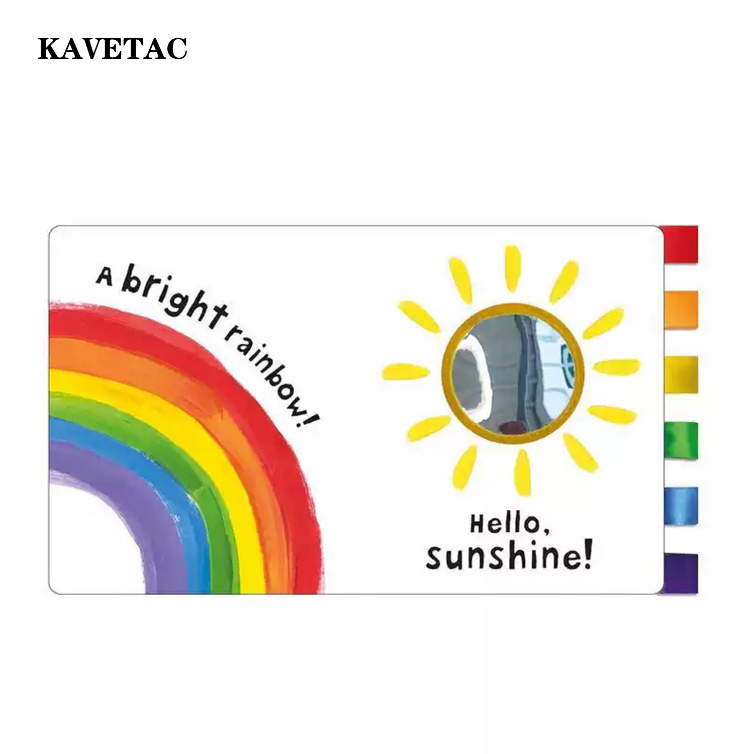 KAVETAC Baby Non-Tearable Cloth Books, Chewable & Washable for Early Learning