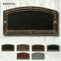 KAVETAC Personalized cast metal address plate. Display your address and street name. Customized house number sign.