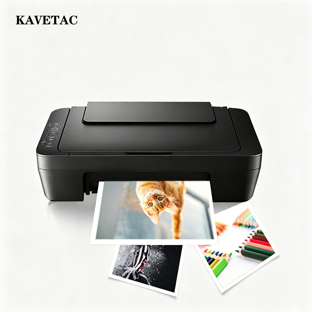 KAVETAC Quick-Dry Glossy Photo Paper, A4 Size Double-Sided Coated Paper, High Gloss for Home Photo Printing