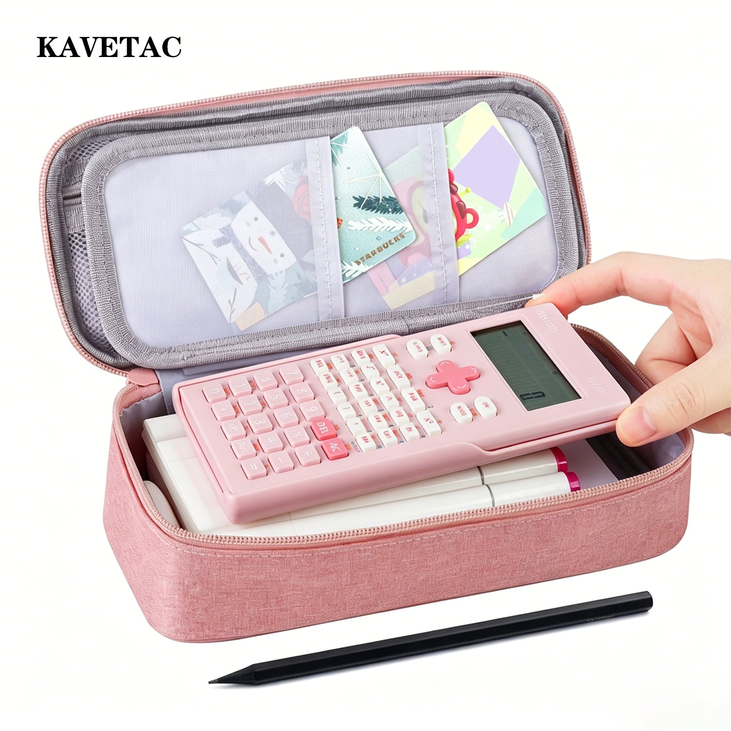 KAVETAC Pencil Case, Large Storage Organizer for Stationery, Back - to - School Essential, Teacher Must - have, Big Pencil Pouch, Marker Case School Supplies for College & High School