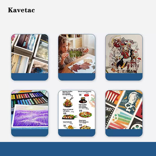 KAVETAC 60pcs Cold Lamination Film Sheets, Self-Adhesive Waterproof Protective Film for Photo