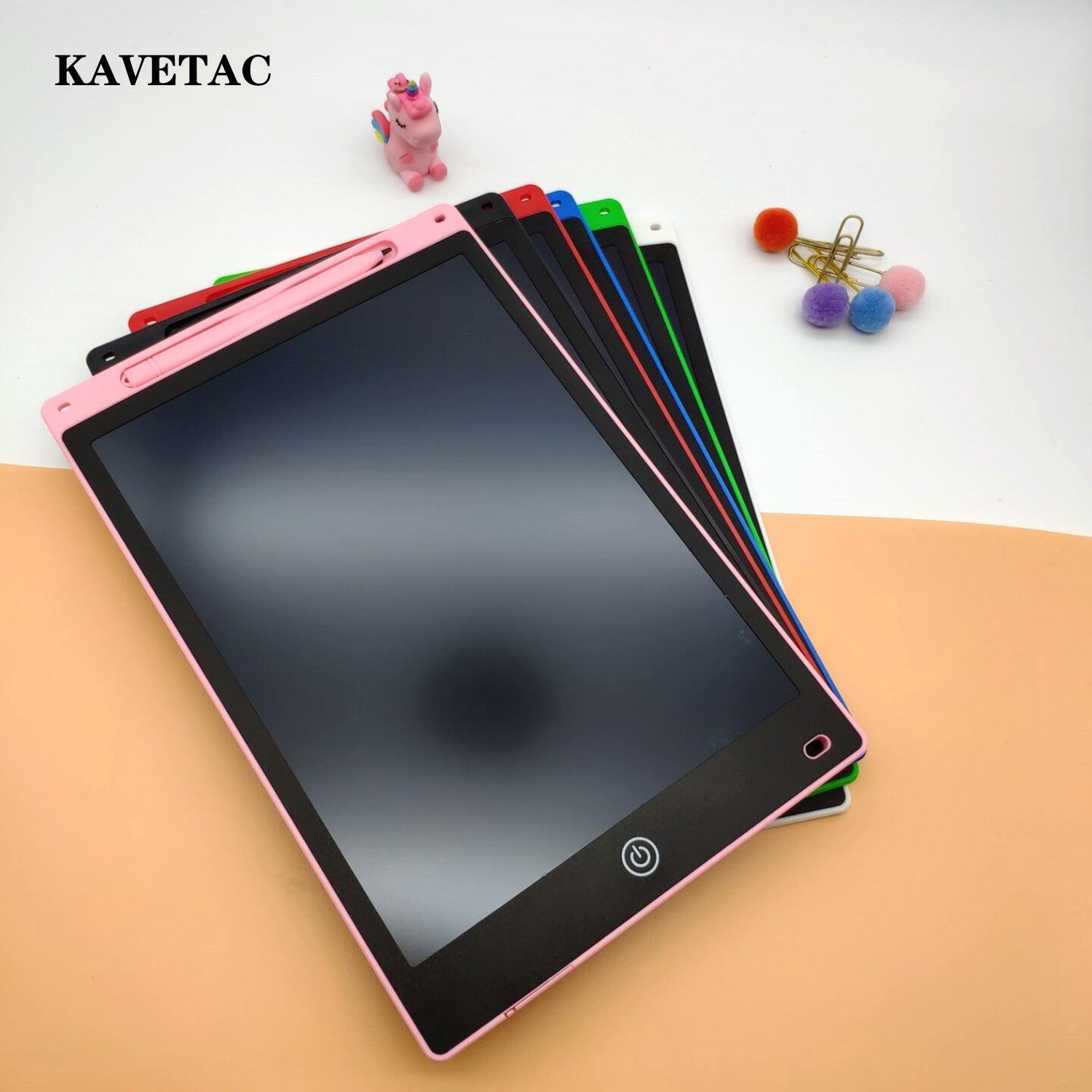 KAVETAC Drawing Tablets, LCD Writing Tablet for Kids, 4.4/8.5/10/12 Inch Erasable Electronic Doodle Board for Toddlers & Students