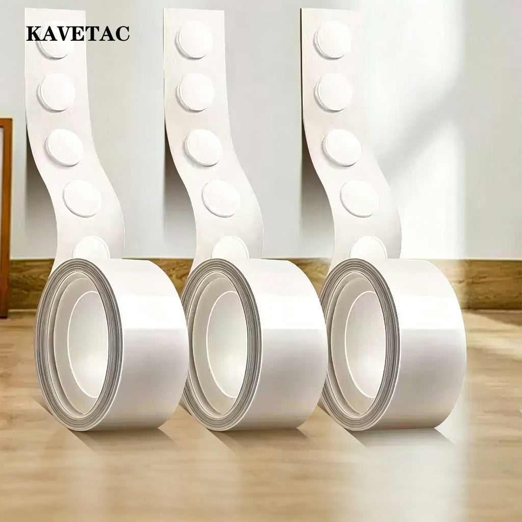 KAVETAC Adhesive Circular Discs, 100PCS Removable Double-Sided Dots, No Residue for Stationery & Home Use