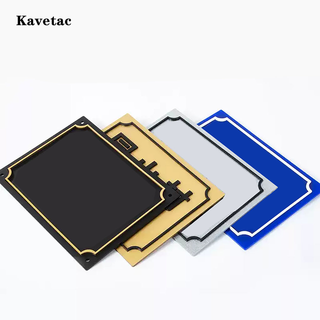 KAVETAC Personalized House Number Address Plate, Weatherproof Door Sign