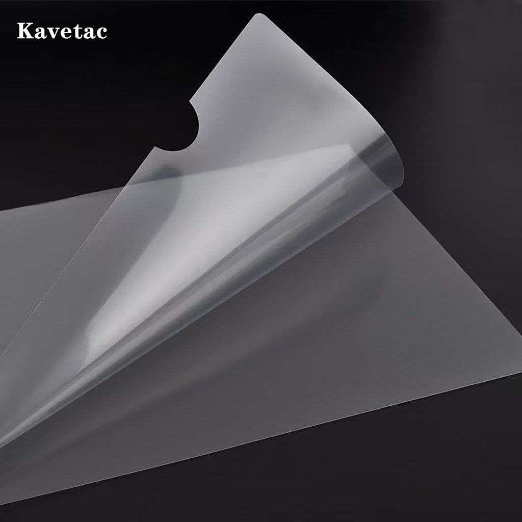 KAVETAC Document Covers, A4 Clear L-Type Plastic File Sleeves, 30 Pack Waterproof Single Sheet Protectors