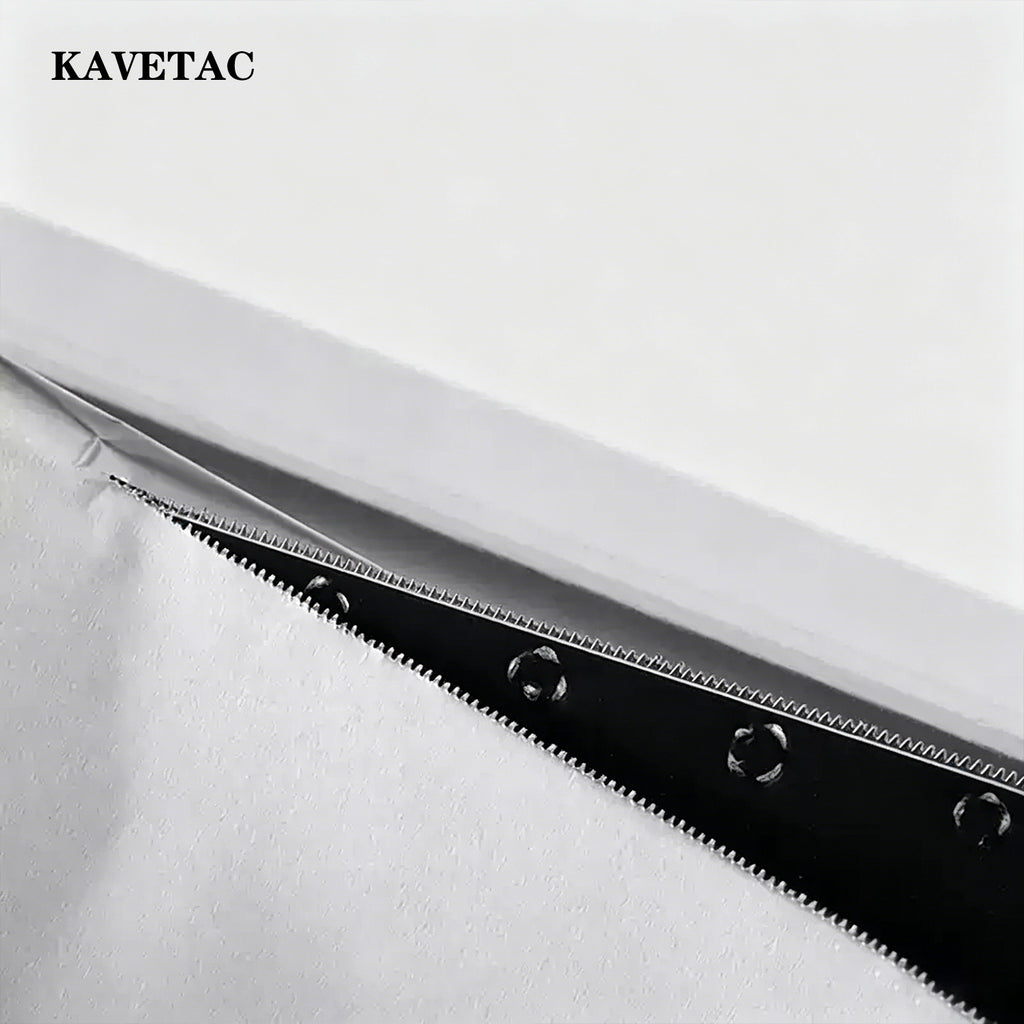 KAVETAC Boxed Aluminum Foil Paper with Built-In Serrated Cutter, Easy-Tear for Home Baking & Barbecue