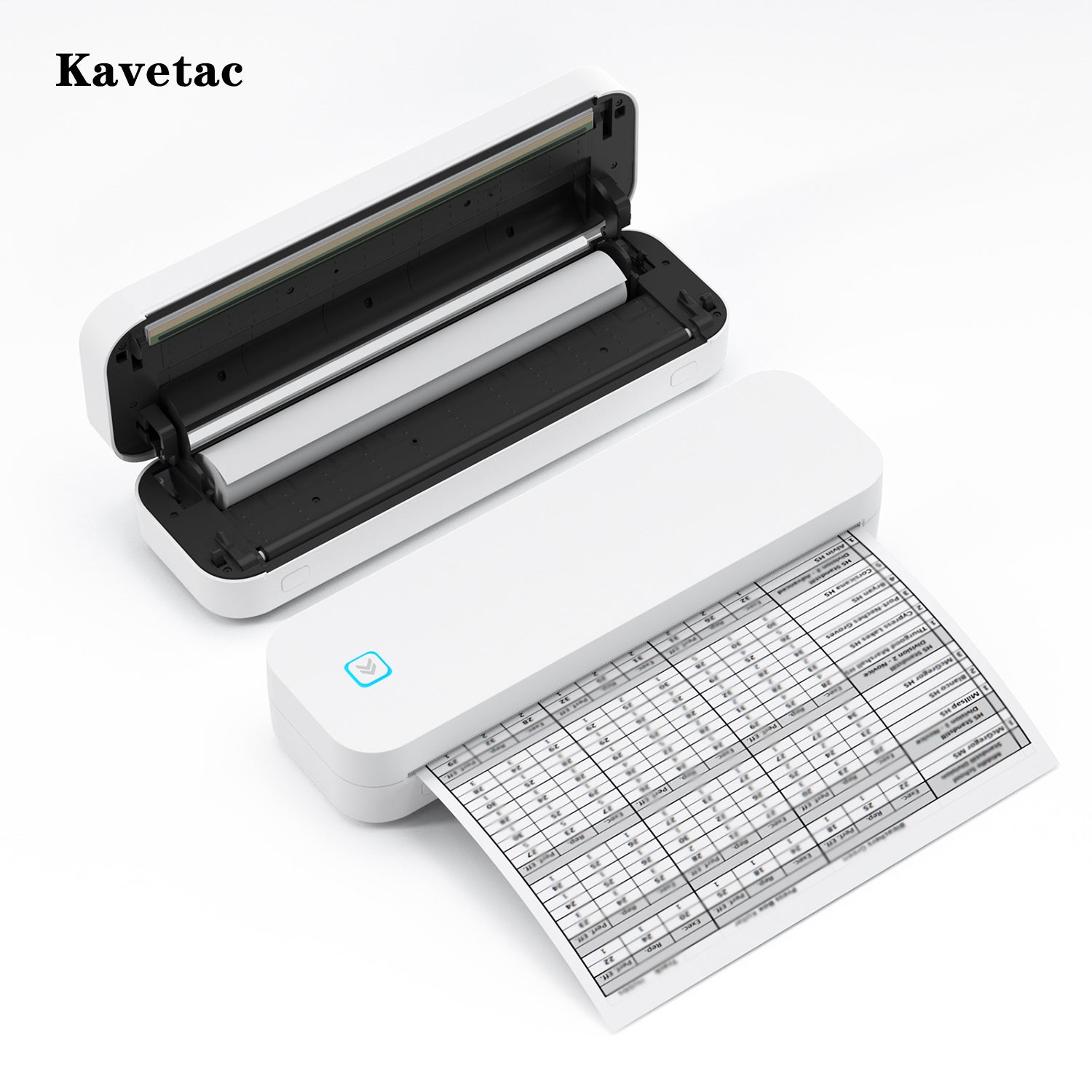 KAVETAC Portable A4 Thermal Address Printer, Wireless Bluetooth Mobile Printer