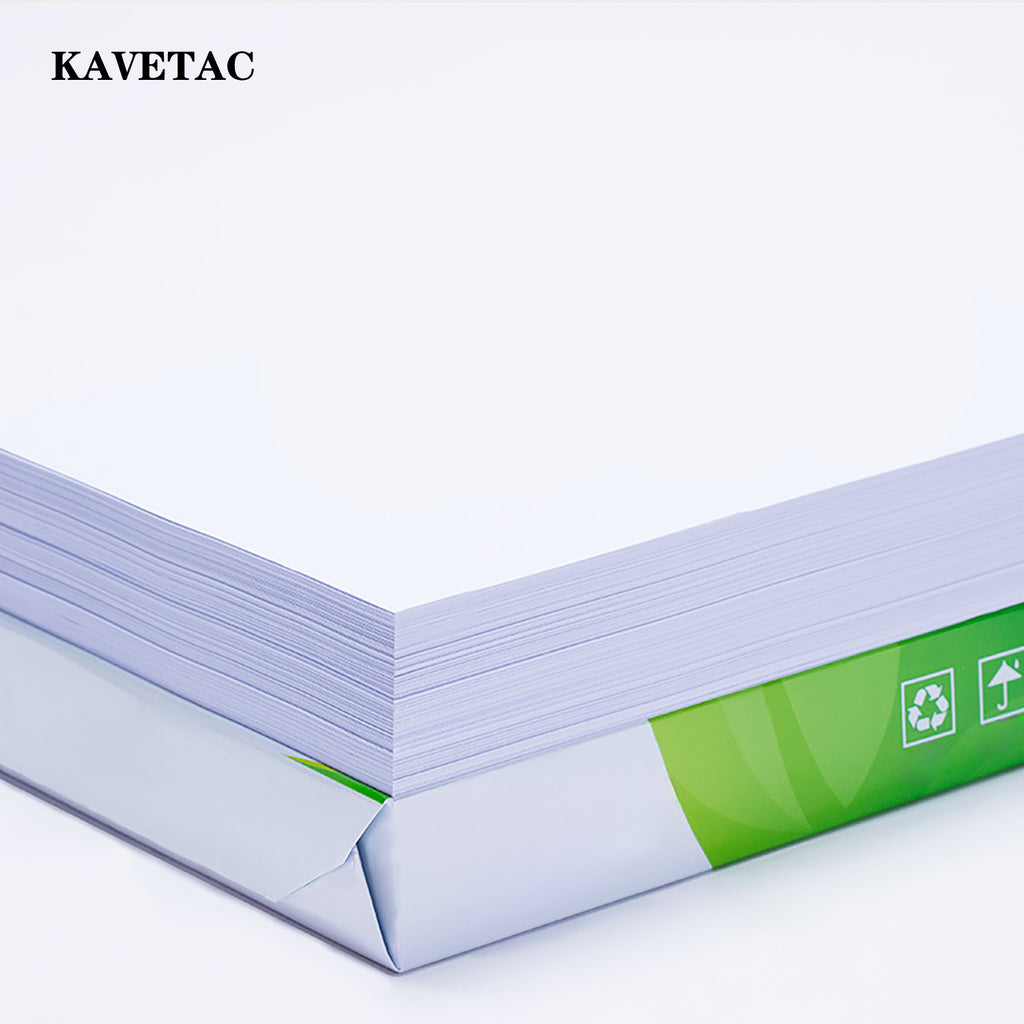 KAVETAC Duplicating Paper, A4 80g Thick Copy Paper, 500 Sheets/Pack, Durable & Smooth for Home & Office Printing
