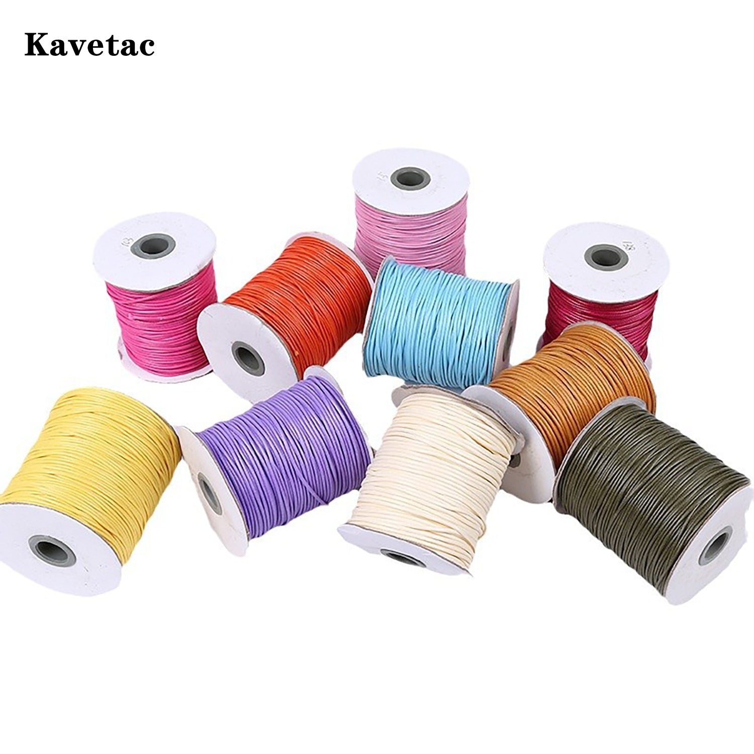 KAVETAC Durable Bookbinding Thread, 0.55mm Pure Linen Waxed Thread for Book Repair & DIY Projects