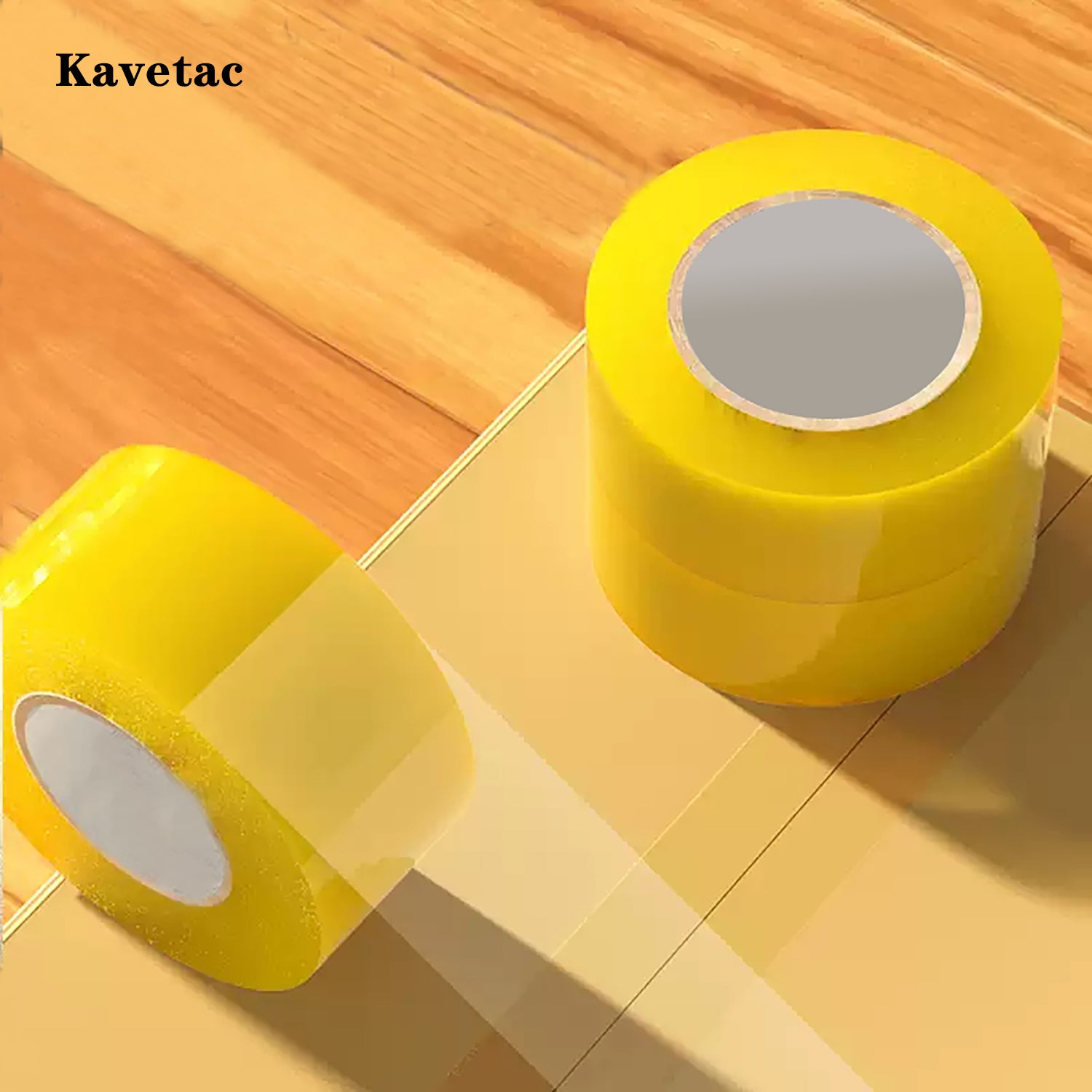 KAVETAC Clear Packing Tape, Heavy Duty Adhesive Shipping Tape for Moving & Storage
