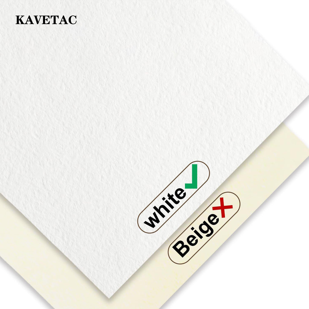 KAVETAC Drawing Paper, Spiral Bound Sketch Book, 100 Sheets Acid-Free Heavyweight Paper for Artists