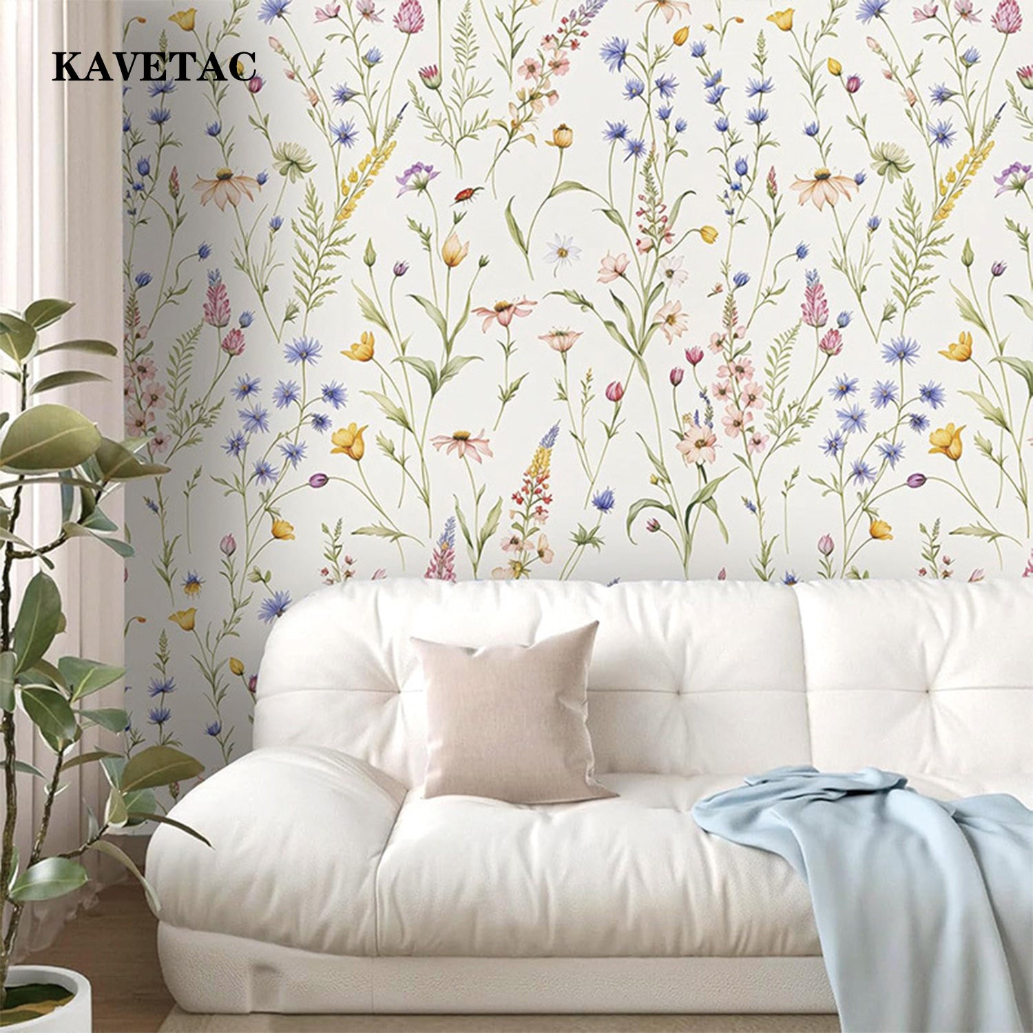 KAVETAC Removable and adhesive wall decoration stickers, suitable for living rooms, bedrooms and TV walls.