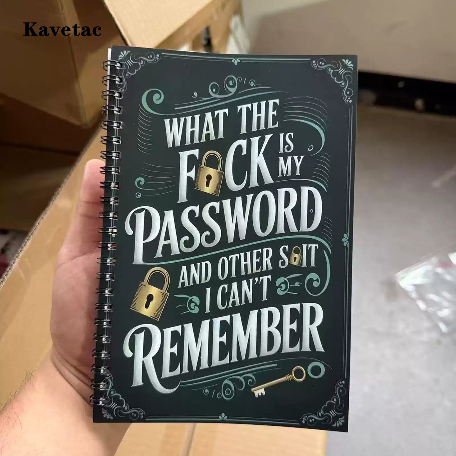 KAVETAC Password Keeper Book, Small Pocket Size Address & Contact Notebook