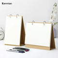 KAVETAC 12x12cm Universal Blank Calendar Refills, 30 Sheets Pre-Punched Pages for Ring-Bound Calendars