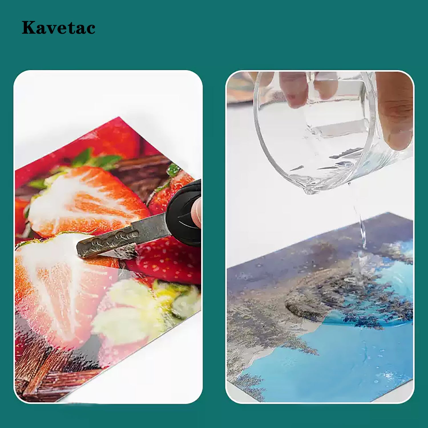 KAVETAC 60pcs Cold Lamination Film Sheets, Self-Adhesive Waterproof Protective Film for Photo