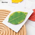 KAVETAC Creative Leaf Sticky Notes, Self-Adhesive Memo Pads for Scrapbooking & Journaling