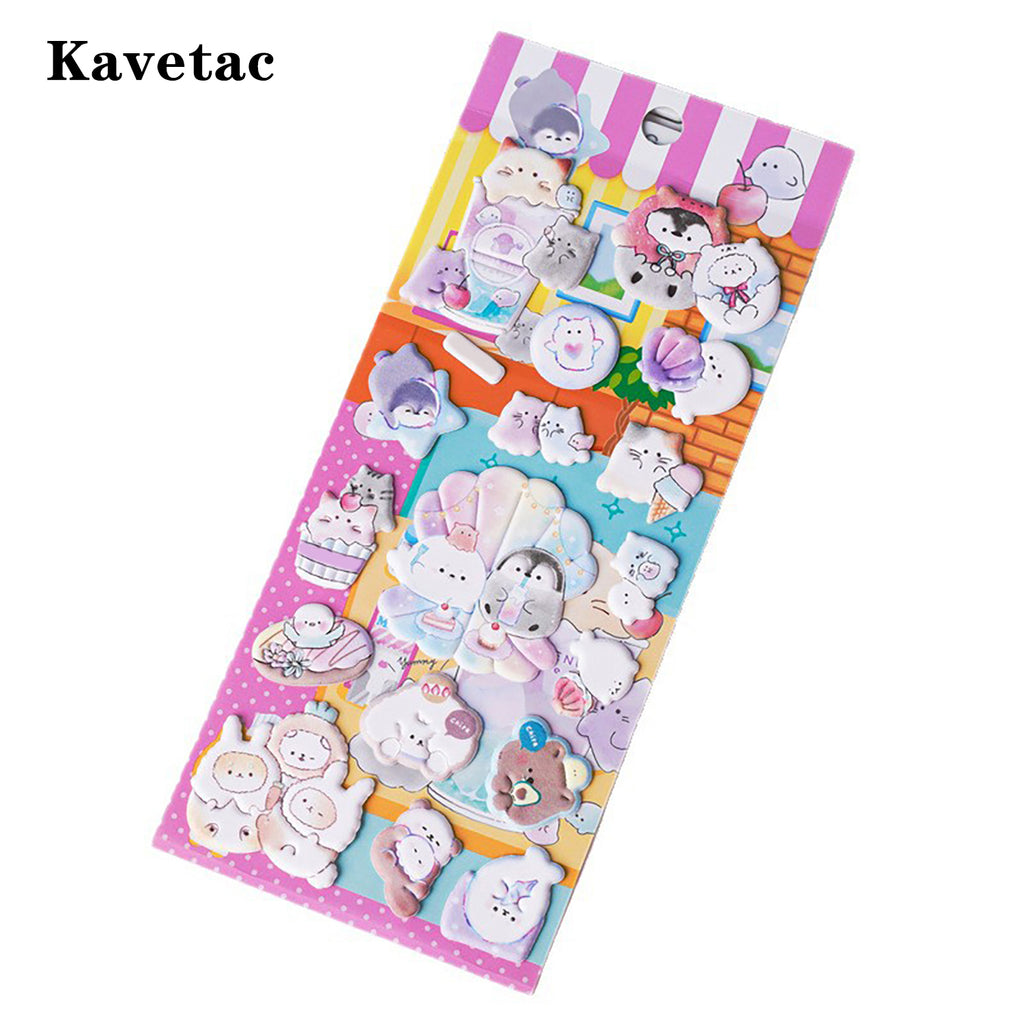 KAVETAC 2 Sheets of 3D Decals for Any Surface Waterproof Removable
