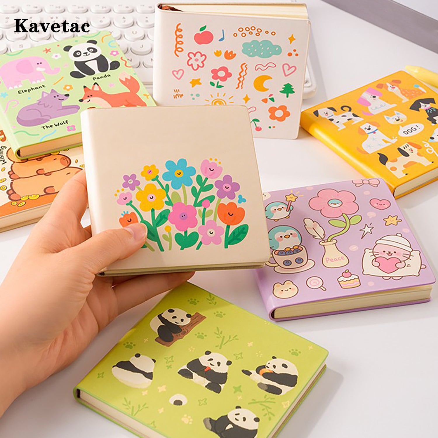 KAVETAC Cute Blank Journal, Hardcover Blank Notebook for DIY Journaling & Creative Projects