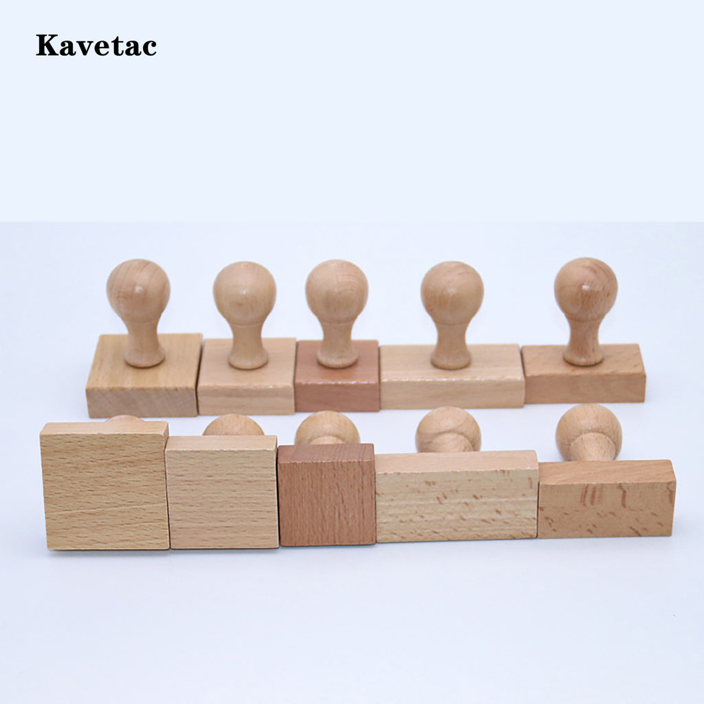 KAVETAC Personalized Wooden Address Stamp, Custom Wood Handle Seal