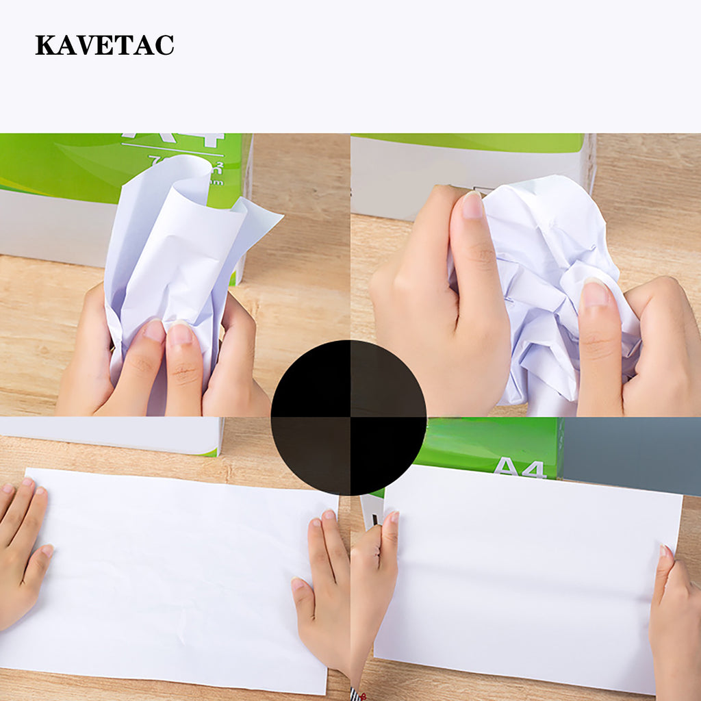 KAVETAC Duplicating Paper, A4 80g Thick Copy Paper, 500 Sheets/Pack, Durable & Smooth for Home & Office Printing