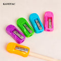 KAVETAC Pencil Sharpeners, 5-Pack with 3 Styles Available, Colorful Plastic Pencil Sharpener for Students