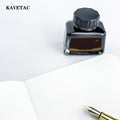 KAVETAC Drawing Ink, 4-Color Non-Carbon Bottled Ink Set for Fountain Pens & Art Sketching